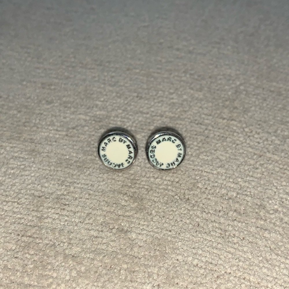 Marc by Marc Jacobs The Medallion Logo Disc Earrings